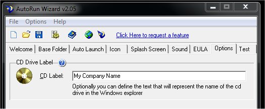 USB disk or CD Drive Label