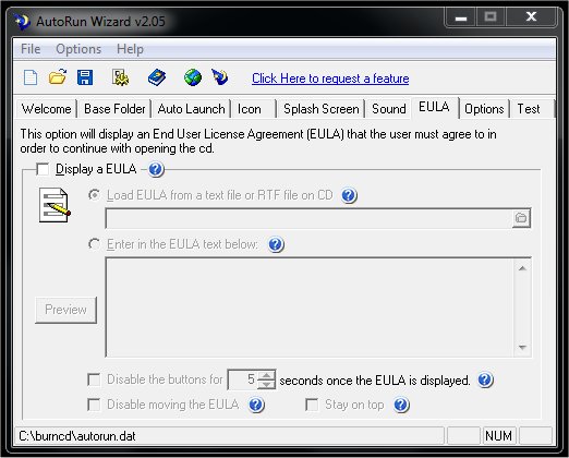 Autorun EULA